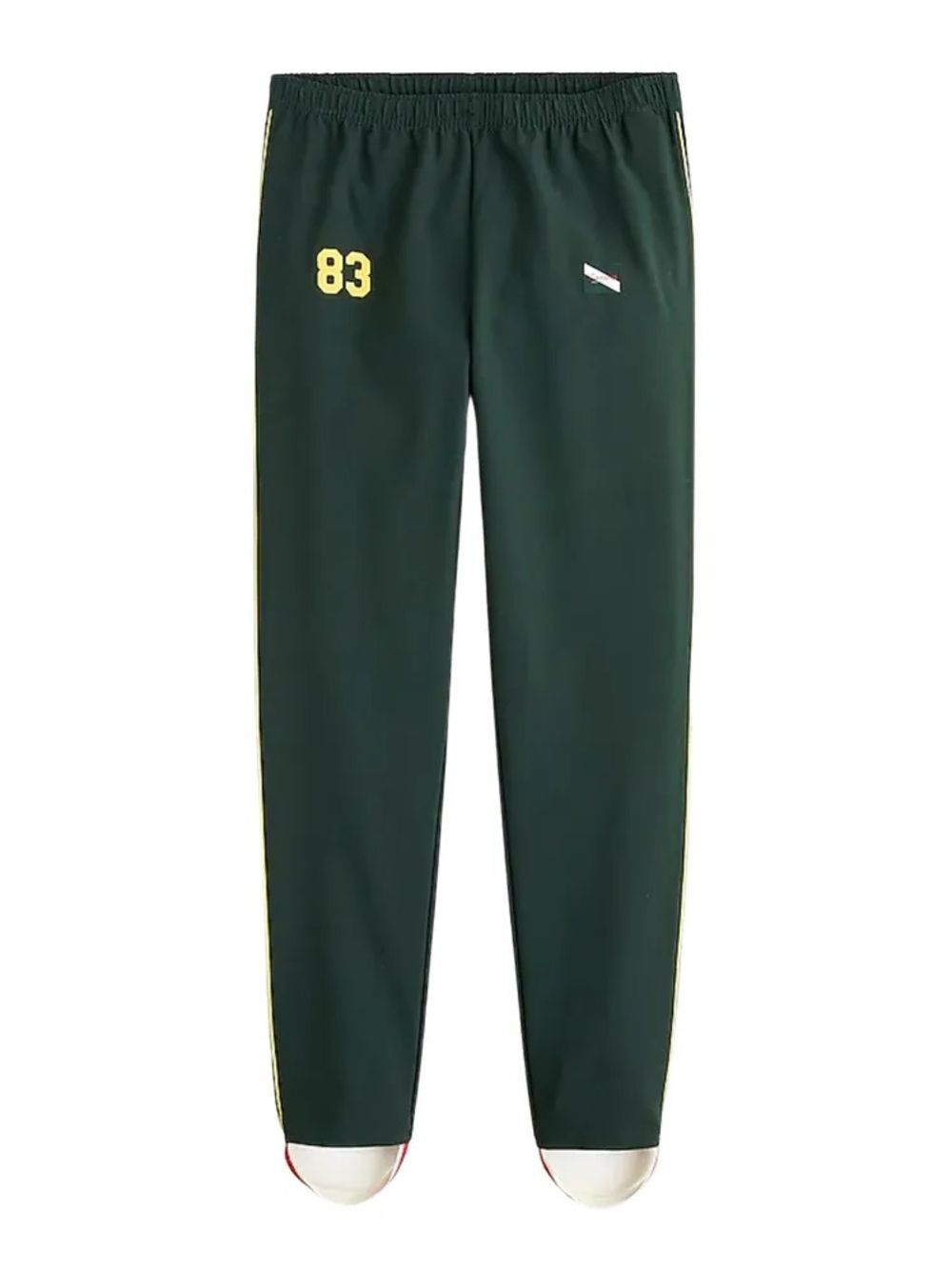 Tracksmith Women’s Bislett Running Pants with Yellow Piping